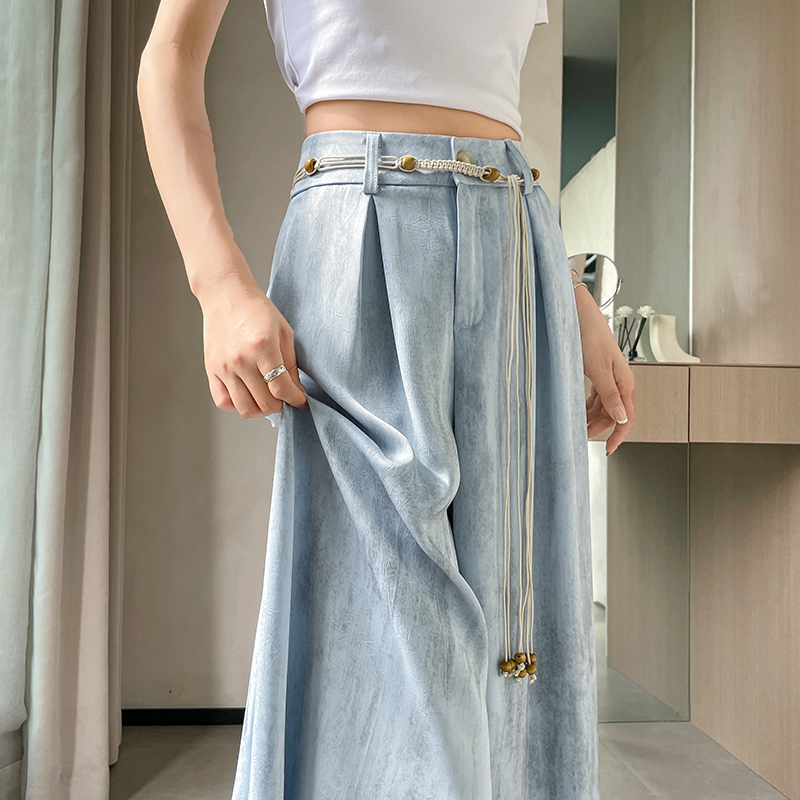 1771908786644_xyeBvy.jpg 2026 Summer New Tie-Dye Acetate Satin Ice Silk High-Waist Loose Sun-Protection Thin Trousers Women