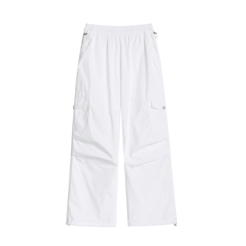 1783008496844_ku1EVr.jpg 2026 Summer New Ice Silk Quick-Dry Cargo Pants Sports Pants Thin Drawstring Two-Wear Sun Protection Casual Pants Women