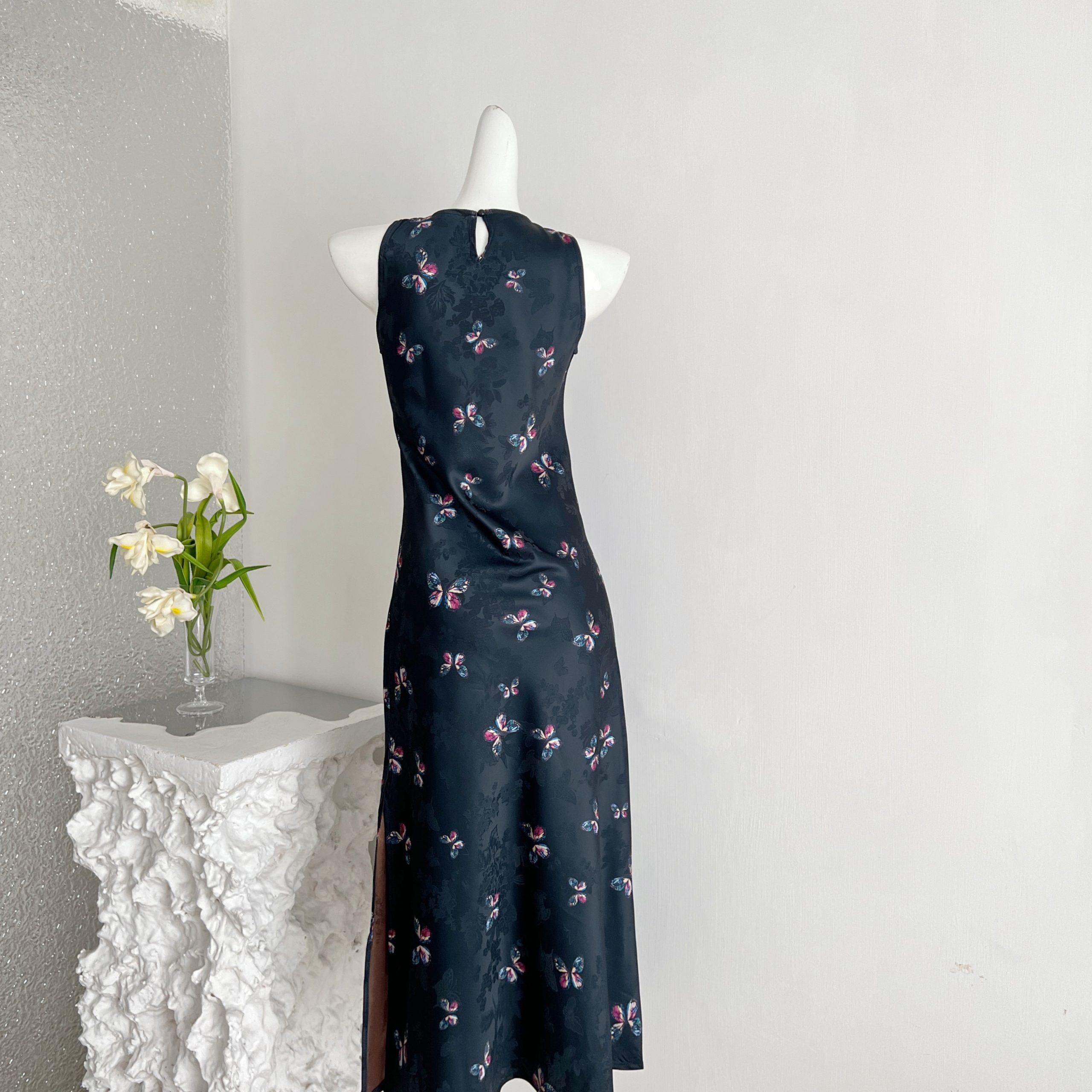 2026 Summer New Exquisite Chinese Style Camisole Dress Elegant Sleeveless Printed Long Dress Slim Fit One Step Dress