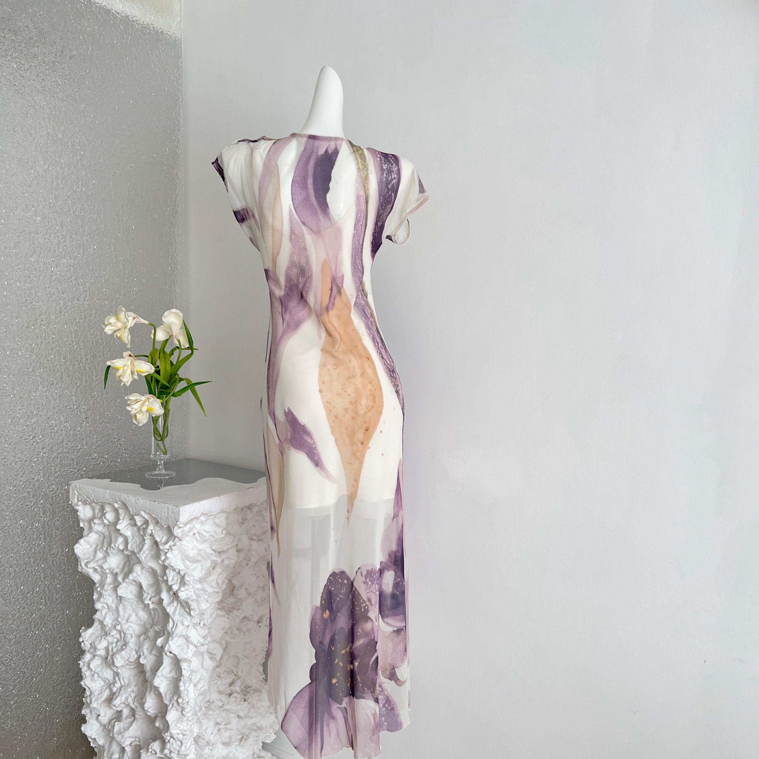 1784198714317_7Neh3h.jpg Hua Hua Yuan Purple Mood Purple New Chinese Style Improved Cheongsam Long Dress Women Summer Slim Zen Slit Dress