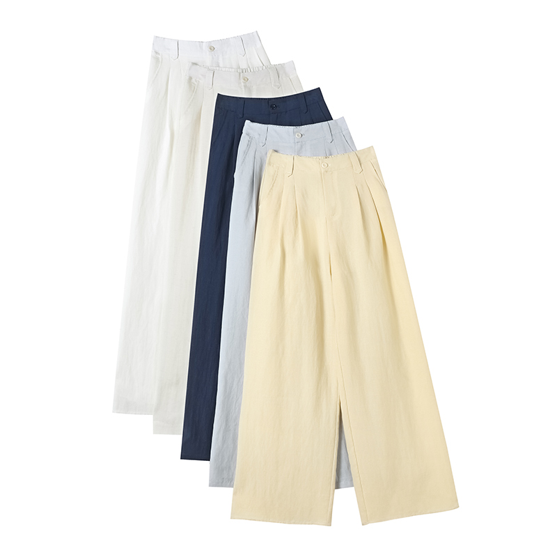 1784691233964_704n6b.jpg 2026 Summer New Tencel Linen Wide Leg Pants High Waist Casual Ice Silk Pants Sun Protection Floor-Length Women