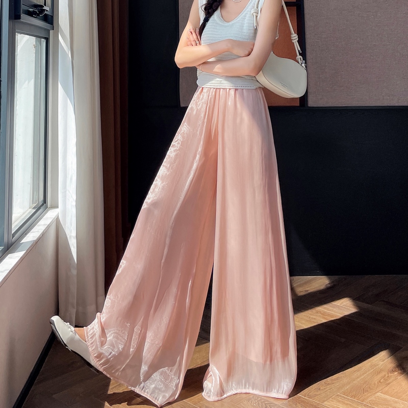 1784692598567_99ZjX8.jpg 2026 Summer New Thin Organza Ice Silk Pants Skirt Women High Waist Fairy Sun Protection Skirt Pants