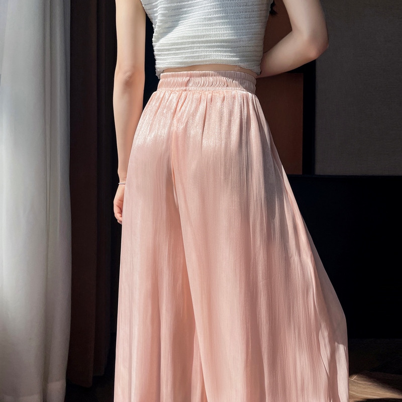 1784692598573_TII4Gt.jpg 2026 Summer New Thin Organza Ice Silk Pants Skirt Women High Waist Fairy Sun Protection Skirt Pants