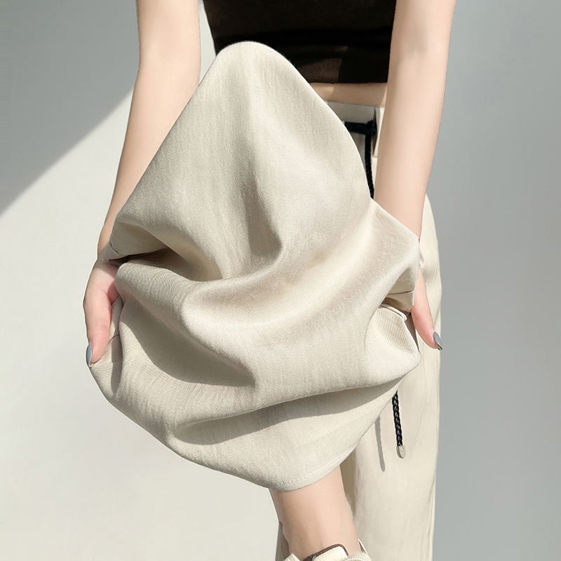 1784693750761_68FaoI.jpg 2026 Summer New Thin Tencel Linen Wide Leg Pants High Waist Casual Trousers Sun Protection Ice Silk Long Pants Women